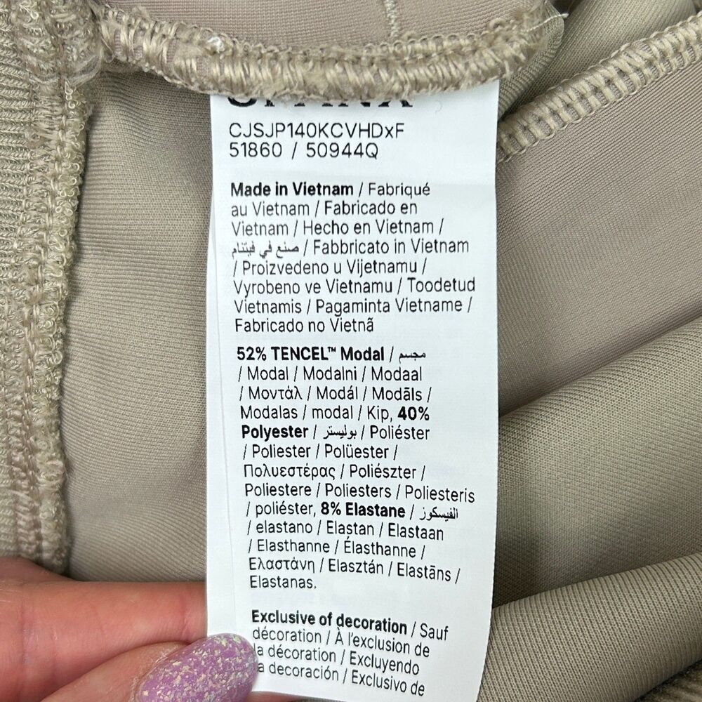 NWT Spanx Airpique Straight Track Pants Split Hem Ashwood Tan Travel 2X Petite - Picture 15 of 16